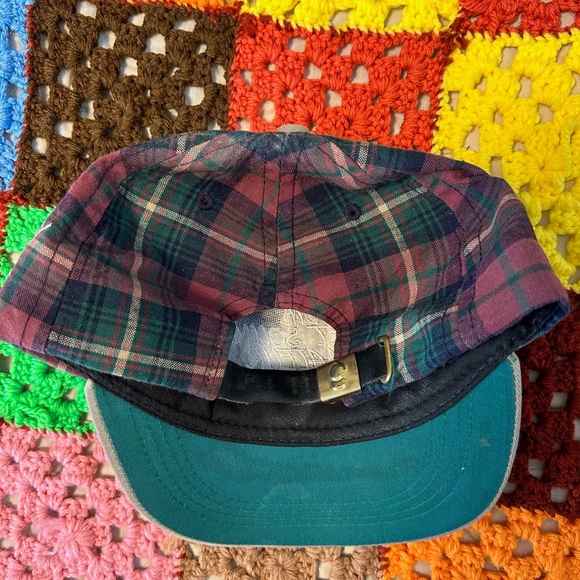 Vintage 1995 Puget Sound Lake Spanaway Golf Plaid Embroidered Baseball D… - Picture 7 of 12